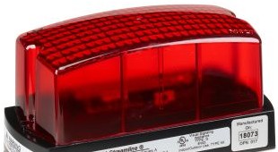 Federal Signal Visual Signaling Devices LP1-024R - StreamLine Low Profile Mini Strobe, 24VDC, Red (LP1-024R)