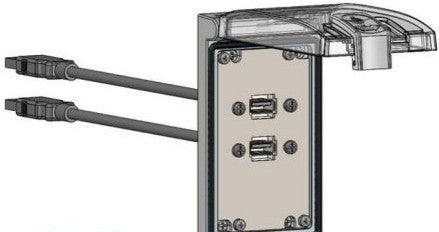 Mencom Remote Access Interfaces LP1-2USB-10 - Panel Interface Connector, Includes: (2)USB (LP1-2USB-10)