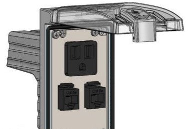 Mencom Remote Access Interfaces LP1-DP1-2RJ45 - Panel Interface Connector, Includes: (LP1-DP1-2RJ45)