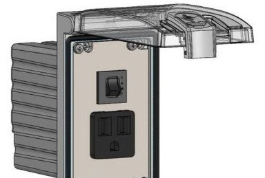 Mencom Remote Access Interfaces LP1-DP1-R - Panel Interface Connector, Includes: (1) 120VAC (LP1-DP1-R)