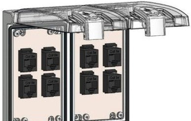 Mencom Remote Access Interfaces LP2-8RJ45 - Panel Interface Connector, Inclft.s: (8) RJ45 (LP2-8RJ45)