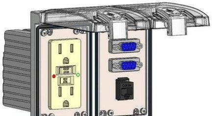 Mencom Remote Access Interfaces LP2-GF-2DB9-RJ45 - GFI; 2 DB9; RJ45; LP2 (LP2-GF-2DB9-RJ45)