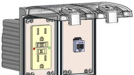 Mencom Remote Access Interfaces LP2-GF-RJ45S - GFI; SHIELDED CAT 6 RJ45; LP2 (LP2-GF-RJ45S)