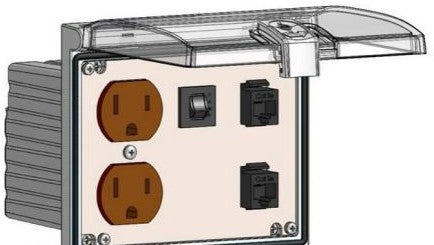 Mencom Remote Access Interfaces LP3-DP-2RJ45-R - DPLX; 2 RJ45; 3A; LP3 (LP3-DP-2RJ45-R)