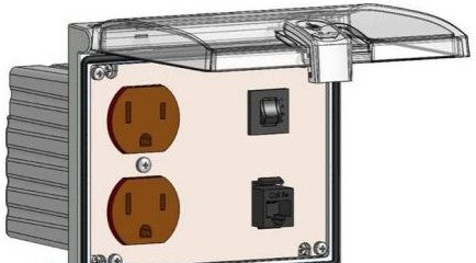 Mencom Remote Access Interfaces LP3-DP-RJ45-R - DPLX; RJ45; 3A; LP3 (LP3-DP-RJ45-R)