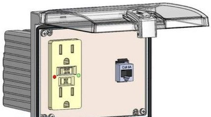 Mencom Remote Access Interfaces LP3-GF-RJ45S - GFI; SHIELDED C6 RJ45; LP3 (LP3-GF-RJ45S)