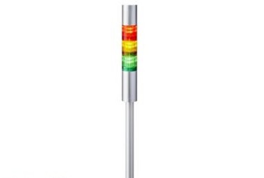 Patlite Visual Signaling Devices LR4-302PJBU-RYG - 40 UL CE IP65 DC 24V, Pole Mount/Cable (LR4-302PJBU-RYG)