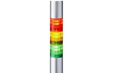 Patlite Visual Signaling Devices LR4-302WJBU-RYG - 40 UL CE IP65 DC 24V, Direct Mount/3.3m (LR4-302WJBU-RYG)