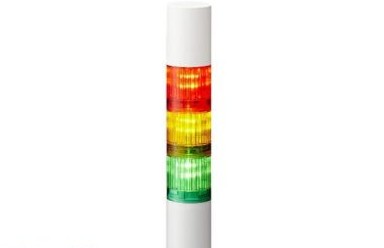 Patlite Visual Signaling Devices LR4-302WJBW-RYG - 40 UL CE IP65 DC 24V, Direct Mount/Cable (LR4-302WJBW-RYG)