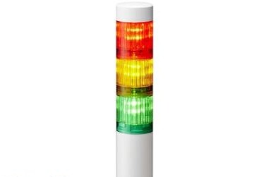 Patlite Visual Signaling Devices LR4-302WJNW-RYG - 40 UL CE IP65 DC 24V, Direct Mount/Cable (LR4-302WJNW-RYG)