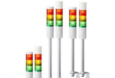 Patlite Visual Signaling Devices LR5-101LJNW-Y - 50 UL CE IP65 DC 12V, Pole Mount (LR5-101LJNW-Y)