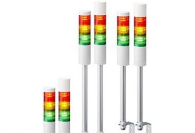 Patlite Visual Signaling Devices LR5-202PJNW-RY - 50 UL CE IP65 DC 24V, Pole Mount/Cable, No (LR5-202PJNW-RY)