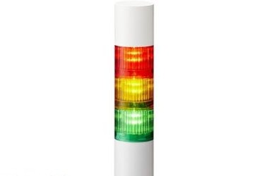 Patlite Visual Signaling Devices LR5-302WJBW-RYG - 50 UL CE IP65 DC 24V, Direct Mount/Cable (LR5-302WJBW-RYG)