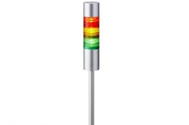 Patlite Visual Signaling Devices LR6-302LJBU-RYG - 60 UL CE IP65 DC 24V, Pole Mount/Cable (LR6-302LJBU-RYG)