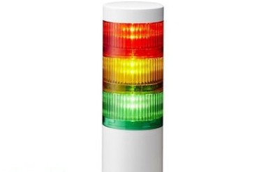 Patlite Visual Signaling Devices LR7-302WJNW-RYG - 70 UL CE IP65 DC 24V, Direct Mount/Cable (LR7-302WJNW-RYG)
