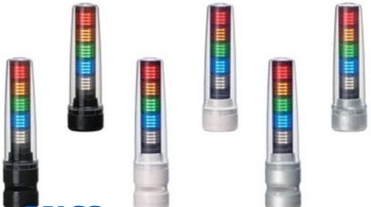 Patlite Visual Signaling Devices LS7-302DFBWH-9D-RYGNN - Dark Gray, Continuous light (LS7-302DFBWH-9D-RYGNN)