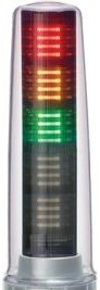 Patlite Visual Signaling Devices LS7-302SWH-RYGNN - Continuous light, direct mount, flying (LS7-302SWH-RYGNN)