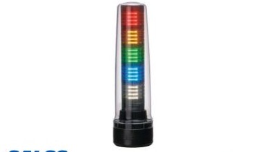 Patlite Visual Signaling Devices LS7-502DWC-RYGBC+FB207 - Continuous light, direct mount (LS7-502DWC-RYGBC+FB207)