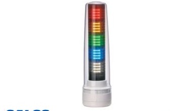 Patlite Visual Signaling Devices LS7-502WC-RYGBC+FB207 - Continuous light, direct mount (LS7-502WC-RYGBC+FB207)
