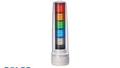 Patlite Visual Signaling Devices LS7-502WH-RYGBC+FB207 - Continuous light, direct mount (LS7-502WH-RYGBC+FB207)