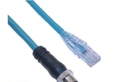 Mencom Cordsets MDE45-4MP-RJ45-25M - Male M12 to RJ45 Cordset, 25M Long (MDE45-4MP-RJ45-25M)
