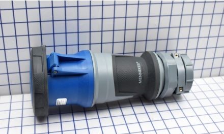Mennekes Electrical Products Plugs & Receptacles ME3100C6W - Connector, 100A, 2P-3W, 250V, Watertight, Blue (ME3100C6W)