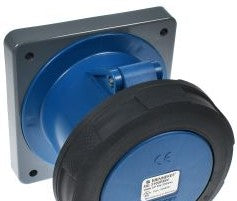 Mennekes Electrical Products Plugs & Receptacles ME3100R6W - Receptacle, 100A, 2P-3W, 250V, Watertight, Blue (ME3100R6W)
