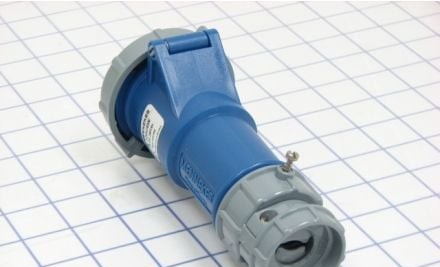 Mennekes Electrical Products Plugs & Receptacles ME320C6W - Connector, 20A, 2P-3W, 250V, Watertight (ME320C6W)