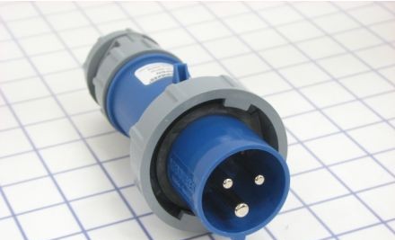 Mennekes Electrical Products Plugs & Receptacles ME320P6W - Plug, 20A, 2P-3W, 250V, Watertight (ME320P6W)