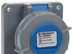 Mennekes Electrical Products Plugs & Receptacles ME320R6W - Receptacle, 20A, 2P-3W, 250V (ME320R6W)