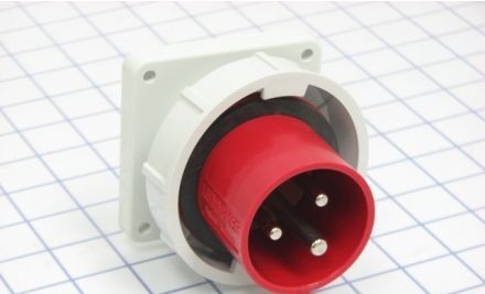 Mennekes Electrical Products Plugs & Receptacles ME330B7W - Inlet, 30A, 2P-3W, 480V, Watertight (ME330B7W)