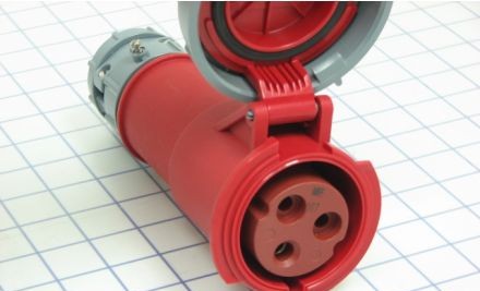 Mennekes Electrical Products Plugs & Receptacles ME330C7W - Connector, 30A, 2P-3W, 480V, Watertight (ME330C7W)