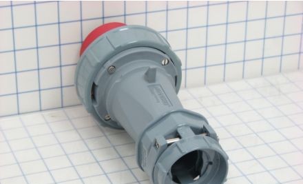 Mennekes Electrical Products Plugs & Receptacles ME360P7W - Plug, 60A, 2P-3W, 480V, Watertight, Red (ME360P7W)