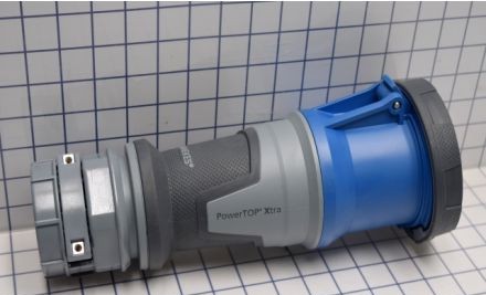 Mennekes Electrical Products Plugs & Receptacles ME4100C9W - Connector, 100A, 3P-4W, 250V, Watertight, Blue (ME4100C9W)