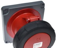 Mennekes Electrical Products Miscellaneous ME4100R7W-L - 100A 4W 480V RECEPTACLE WT, LARGE FLANGE (ME4100R7W-L)