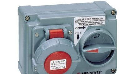 Mennekes Electrical Products Plugs & Receptacles ME420HMI12 - 20A 4W 125/250V Horizontal Mount Mechanical (ME420HMI12)