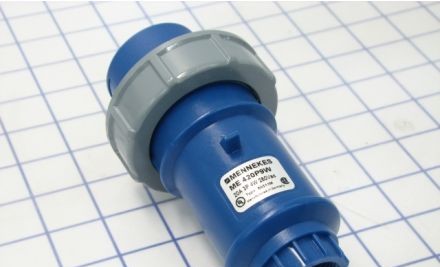 Mennekes Electrical Products Plugs & Receptacles ME420P9W - Plug, 20A, 3P-4W, 250V, Watertight, Blue (ME420P9W)