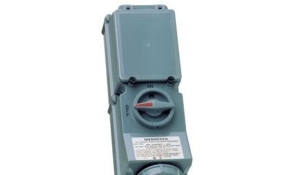 Mennekes Electrical Products Plugs & Receptacles ME430MIF7-JW - 30A 4W 480VAC Interlock Receptacle W/Window (ME430MIF7-JW)