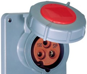 Mennekes Electrical Products Plugs & Receptacles ME430R7W - Receptacle, 30A, 3P-4W, 480V, Watertight (ME430R7W)