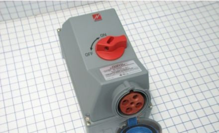 Mennekes Electrical Products Plugs & Receptacles ME460MI9 - 60A 4W 250V Mechanical Interlock (ME460MI9)
