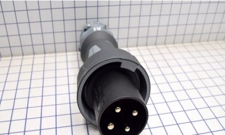 Mennekes Electrical Products Plugs & Receptacles ME460P5W - Plug, 60A, 3P-4W, 600V, Watertight, Black (ME460P5W)