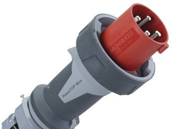 Mennekes Electrical Products Plugs & Receptacles ME460P7W - Plug, 60A, 3P-4W, 480V, Watertight, Red (ME460P7W)