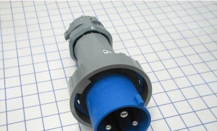 Mennekes Electrical Products Plugs & Receptacles ME460P9W - Plug, 60A, 3P-4W, 250V, Watertight, Blue (ME460P9W)