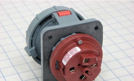 Mennekes Electrical Products Plugs & Receptacles ME460R12W - Receptacle, 60A, 3P-4W, 125/250V, Watertight (ME460R12W)