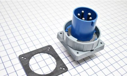 Mennekes Electrical Products Plugs & Receptacles ME5100B9W - Inlet, 100A, 4P-5W, 120/208V, Watertight, Blue (ME5100B9W)