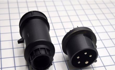 Mennekes Electrical Products Plugs & Receptacles ME520P5W - Plug, 20A, 4P-5W, 347/600V, Watertight, Black (ME520P5W)