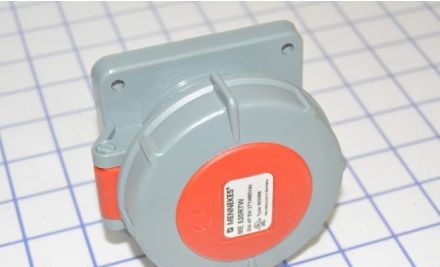 Mennekes Electrical Products Plugs & Receptacles ME520R7W - Receptacle, 20A, 4P-5W, 277/480V, Watertight, Red (ME520R7W)