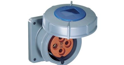 Mennekes Electrical Products Plugs & Receptacles ME520R9W - Receptacle, 20A, 4P-5W, 120/208V, Watertight (ME520R9W)