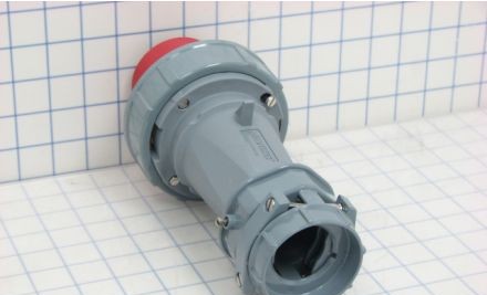 Mennekes Electrical Products Plugs & Receptacles ME560P7W - Plug, 60A, 4P-5W, 277/480V, Watertight, Red (ME560P7W)