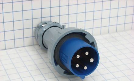 Mennekes Electrical Products Plugs & Receptacles ME560P9W - Plug, 60A, 4P-5W, 120/208V, Watertight, Blue (ME560P9W)